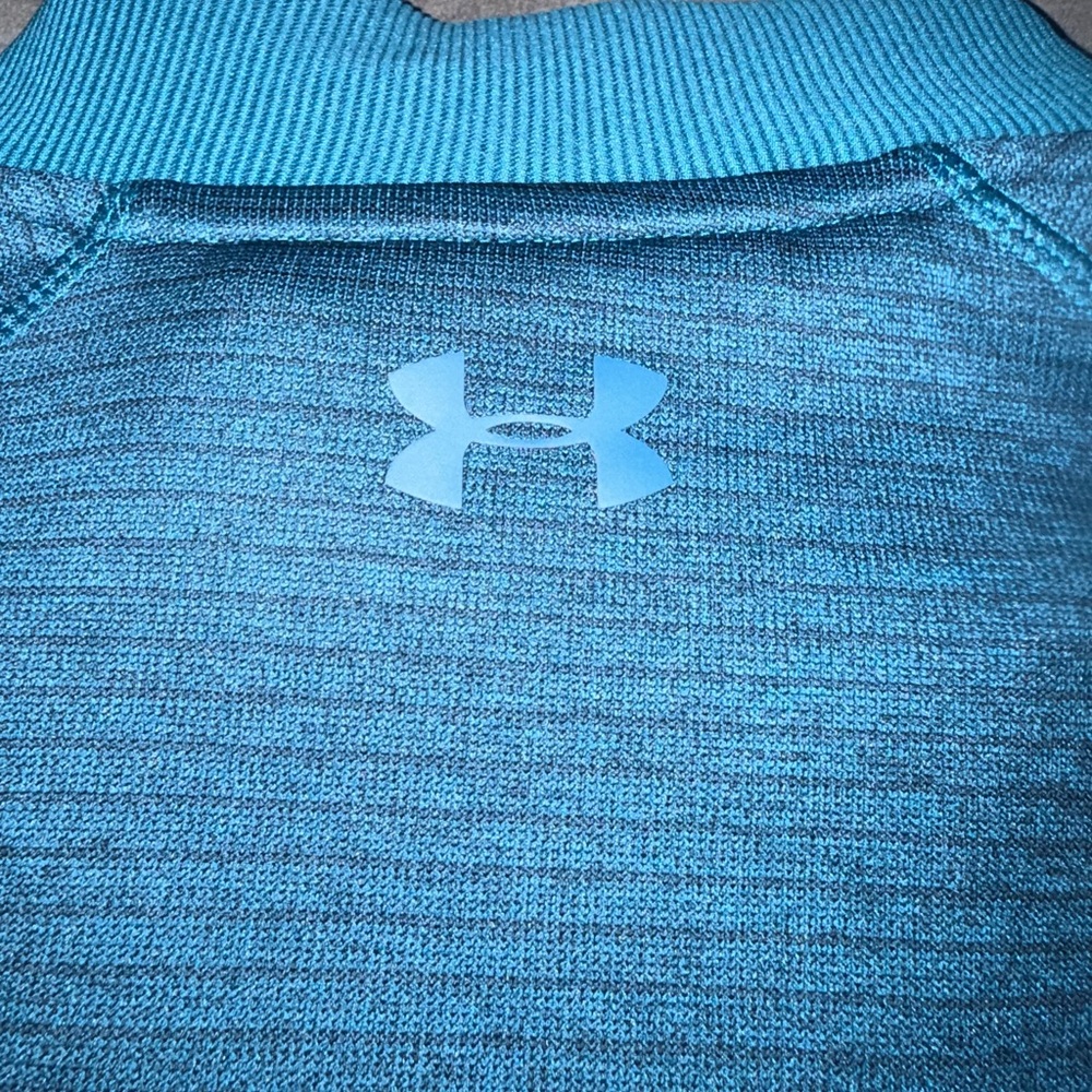 Under Armour Men's Teal Half Zip-Up Sweater Size Large - Picture 5 of 8